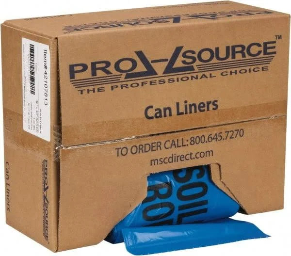 Blue 32 Gal Hazardous Waste Bags 150 Pack O221