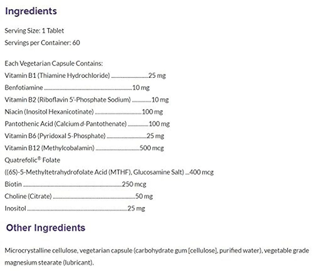 Active B Complex 60 vegcaps V5526