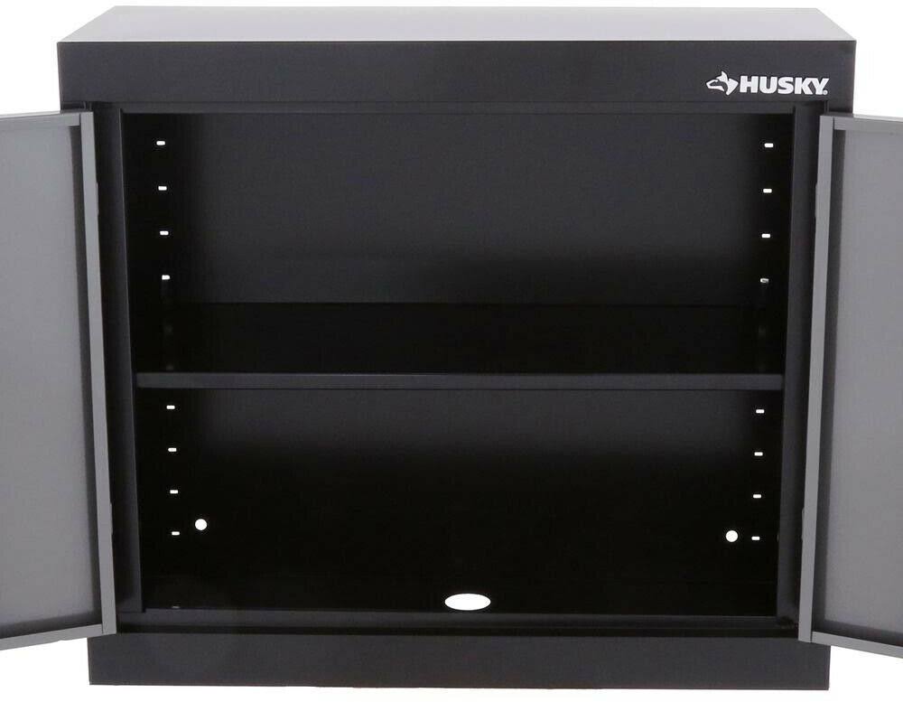 Black Steel Garage Wall Cabinet I667716