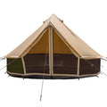 10' Desert Red Cotton Canvas Bell Tent with Stove Jack F156841