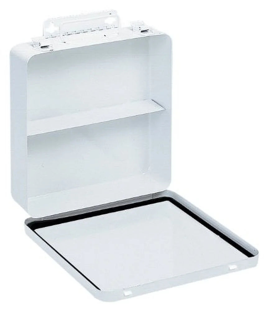 White Metal 24 Unit First Aid Kit Box G6412