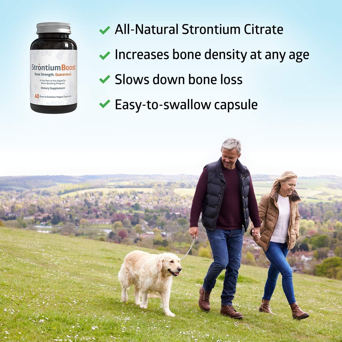 3 Bottles Strontium Citrate Supplement U21371
