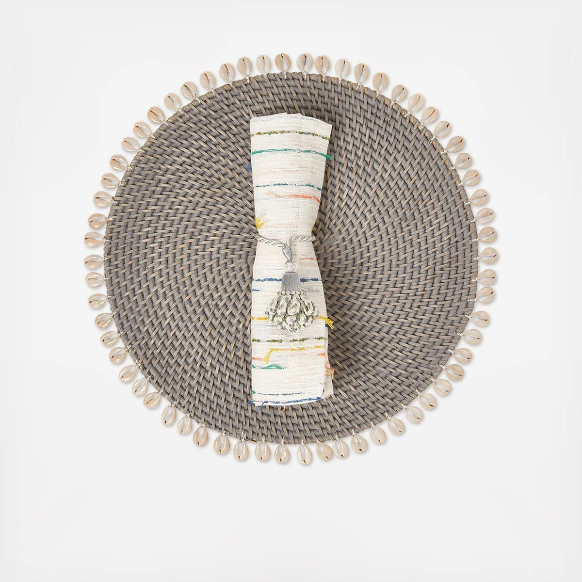 Gray Capiz Placemats, Set of 4 E316