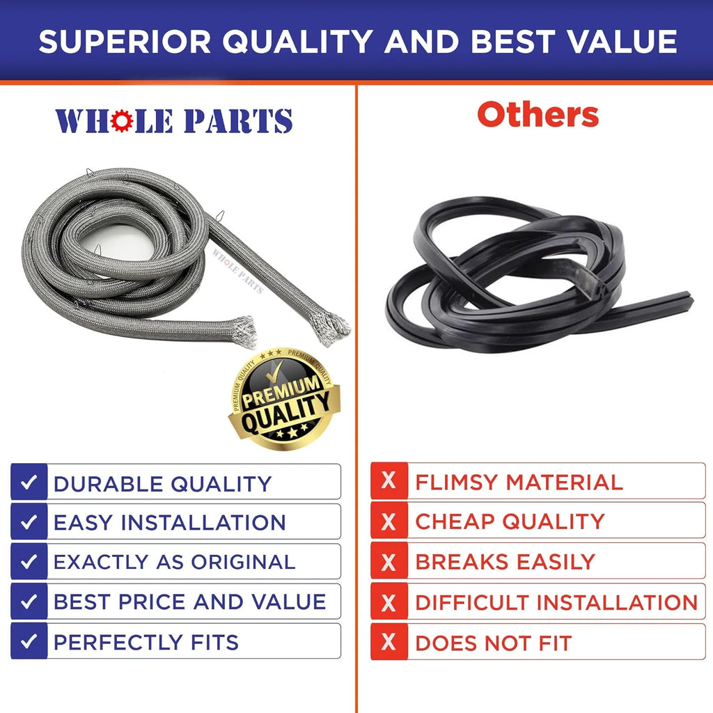 Upper Oven Door Seal Gasket with 20 Mounting Clips J917245
