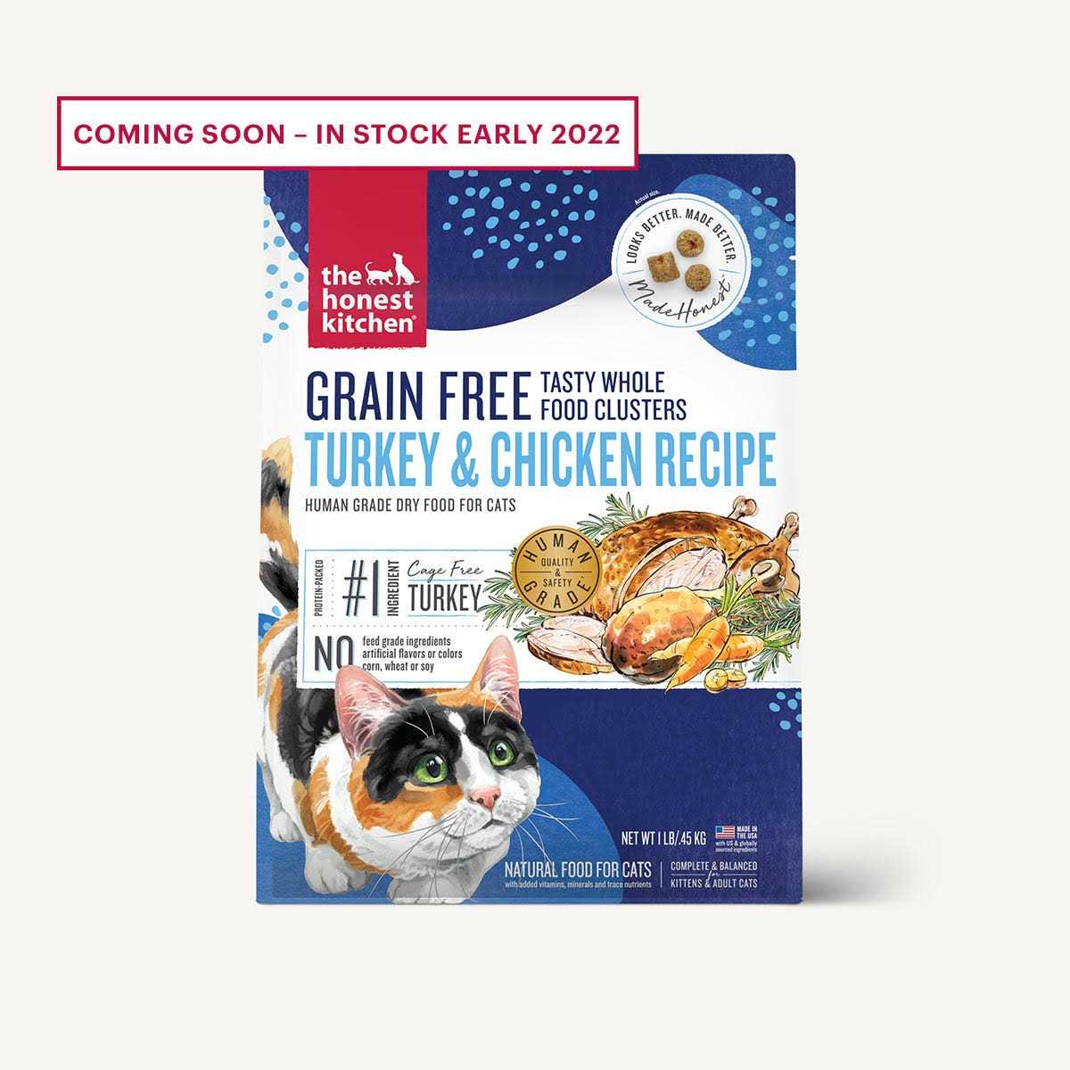 Grain-Free Turkey Chicken Dry Cat Food U230354