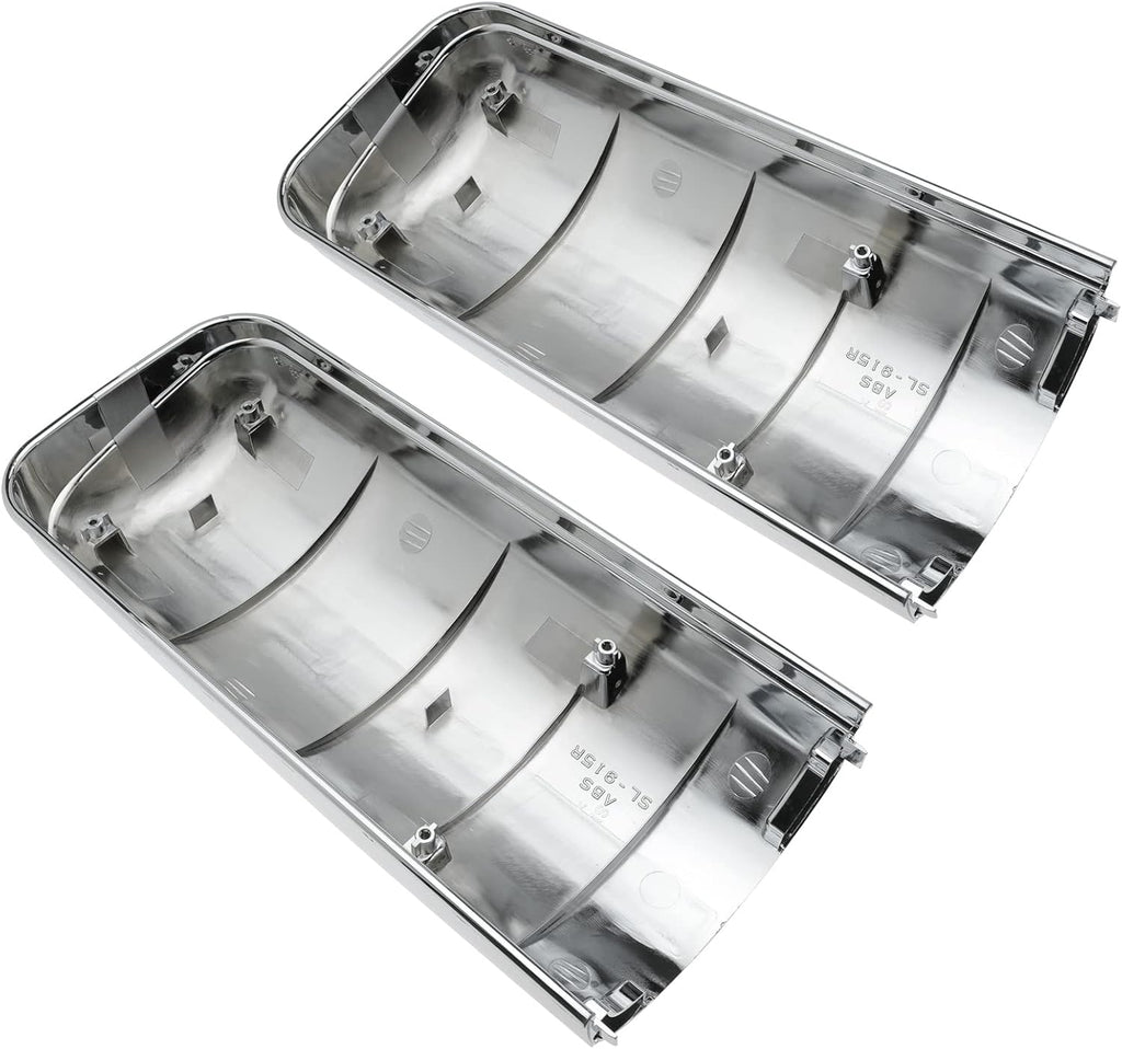 Chrome Door Mirror Cover Pair for Freightliner Cascadia Trucks 2008-2015 Z6868