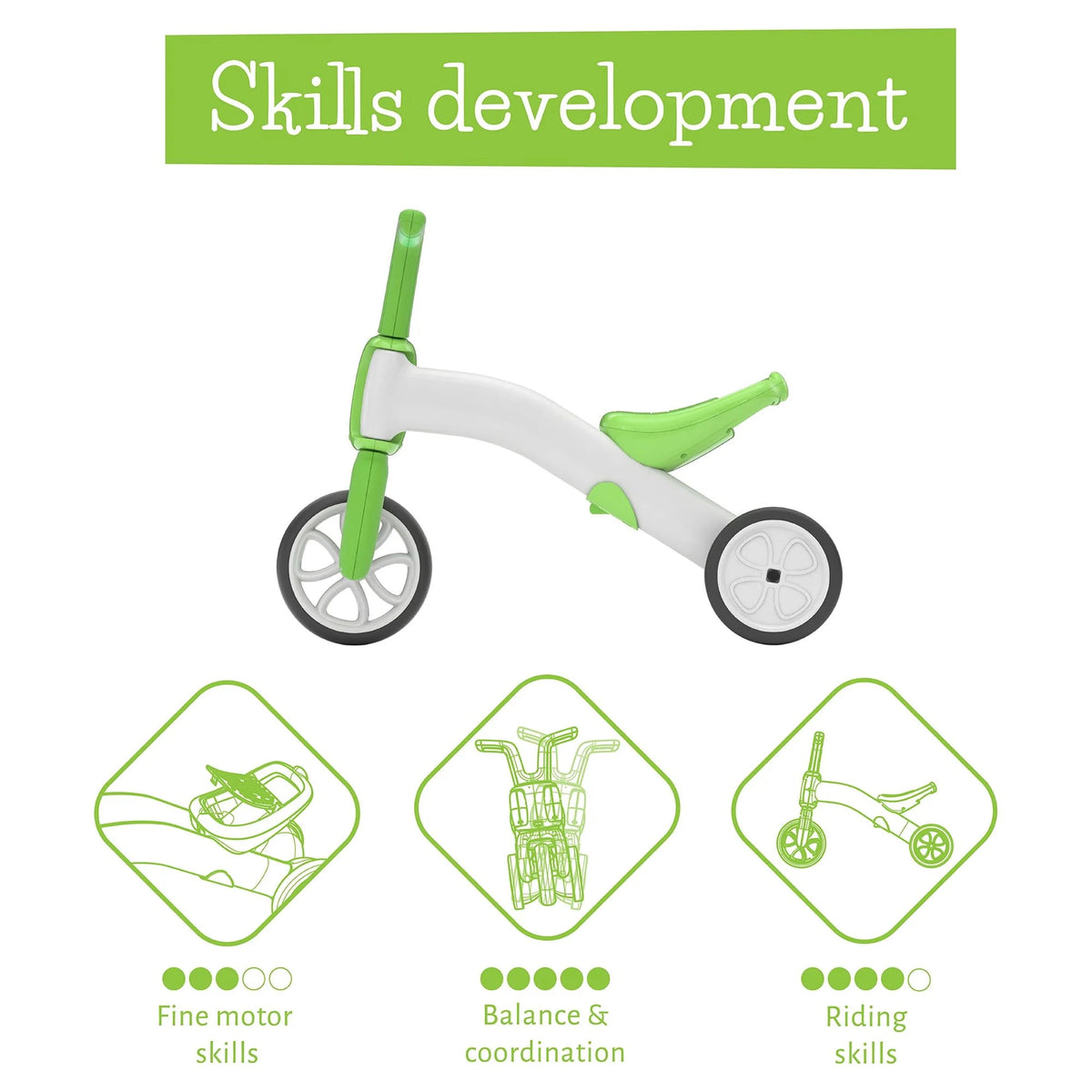 2-in-1 Balance Bike and Tricycle O503