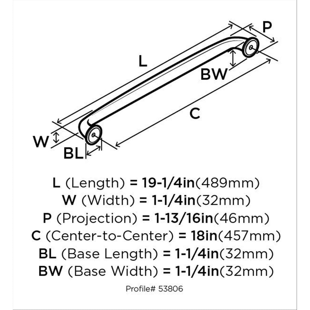 Black Bronze Appliance Pull B2543