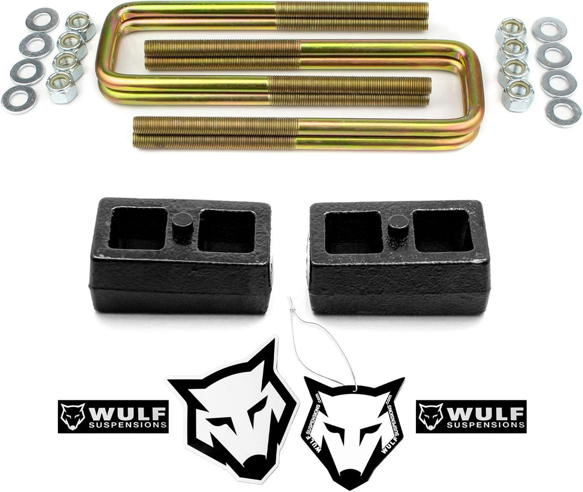 1.5" Rear Lift Kit with Blocks and U-bolts for Toyota Tacoma 6LUG 2WD 4X4 E9573
