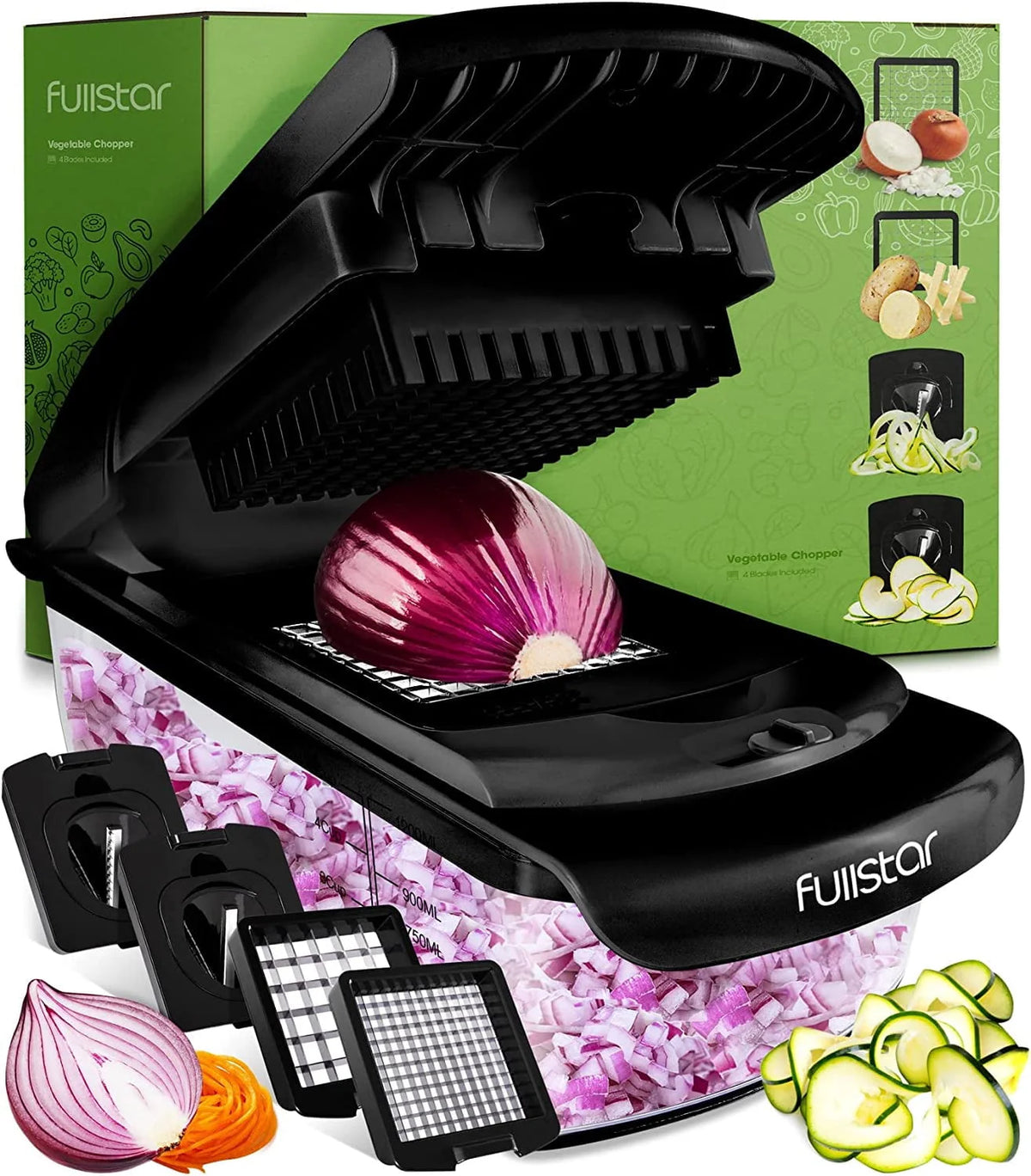 Vegetable Chopper with Container 4 Blades S238938