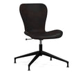 Vintage Midnight Leather Swivel Desk Chair B318539