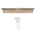 Dentil Window Header with Keystone I76649
