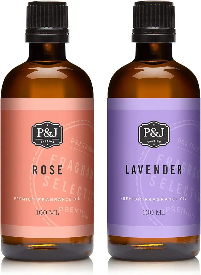 Rose & Lavender Fragrance Oils 100ml 2 Pack H176