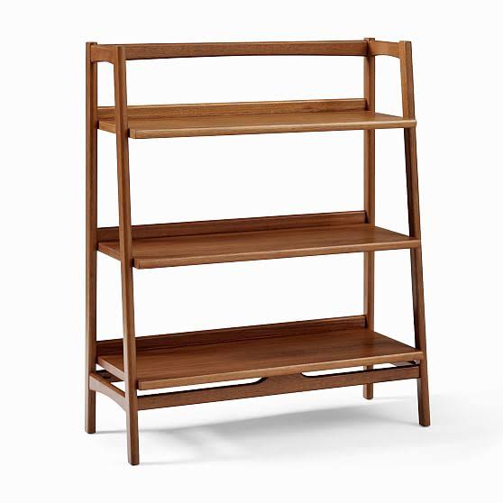 Low Wide Acorn Finish Bookshelf U566
