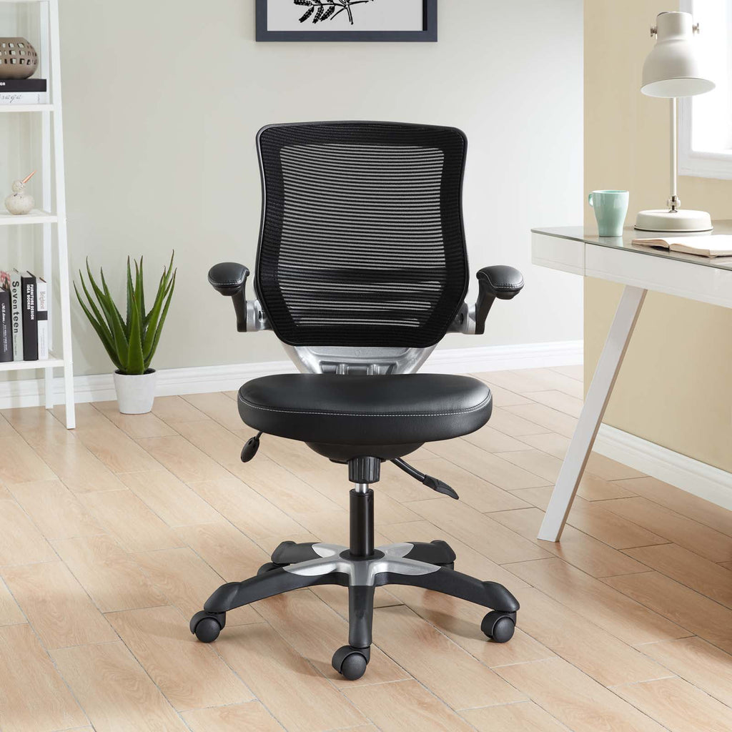 Black Vinyl Office Chair A19956