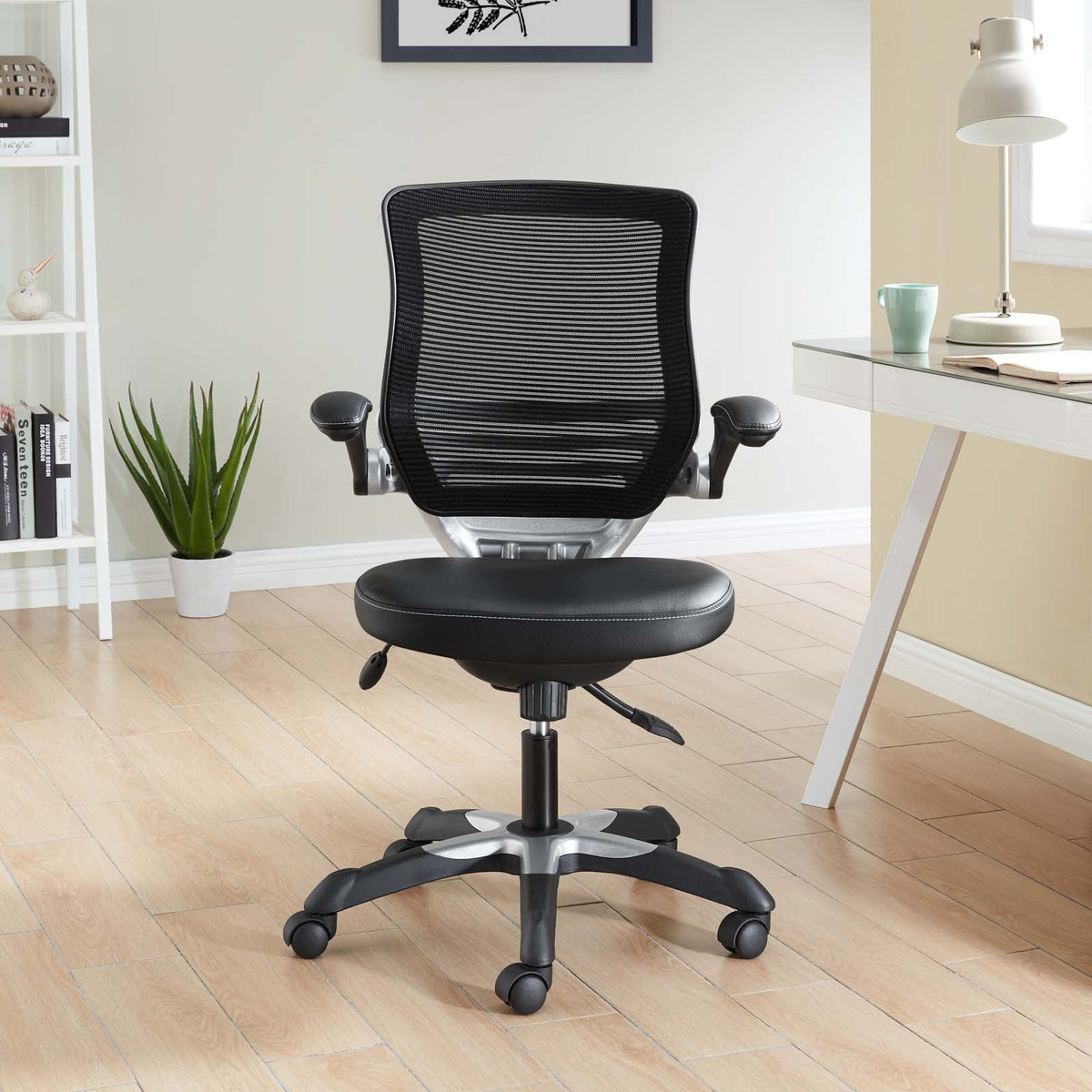 Black Vinyl Office Chair A19956