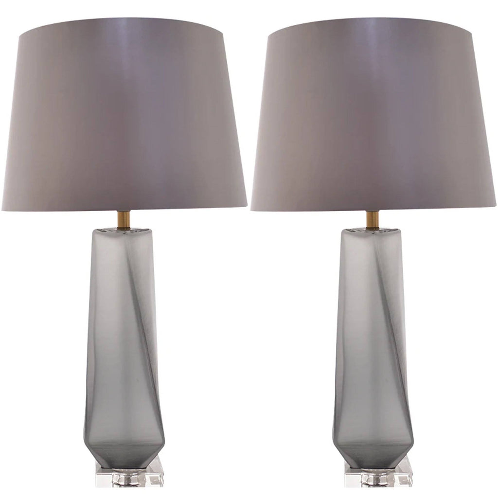 Smoke Grey Table Lamp Set of 2 Z619