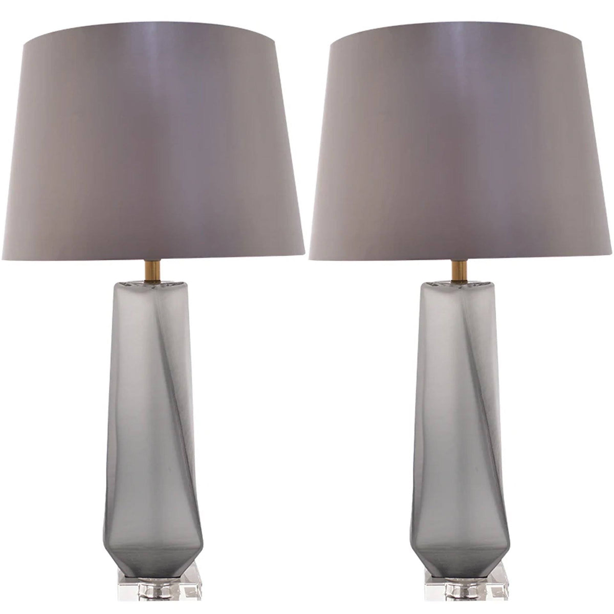 Smoke Grey Table Lamp Set of 2 Z619