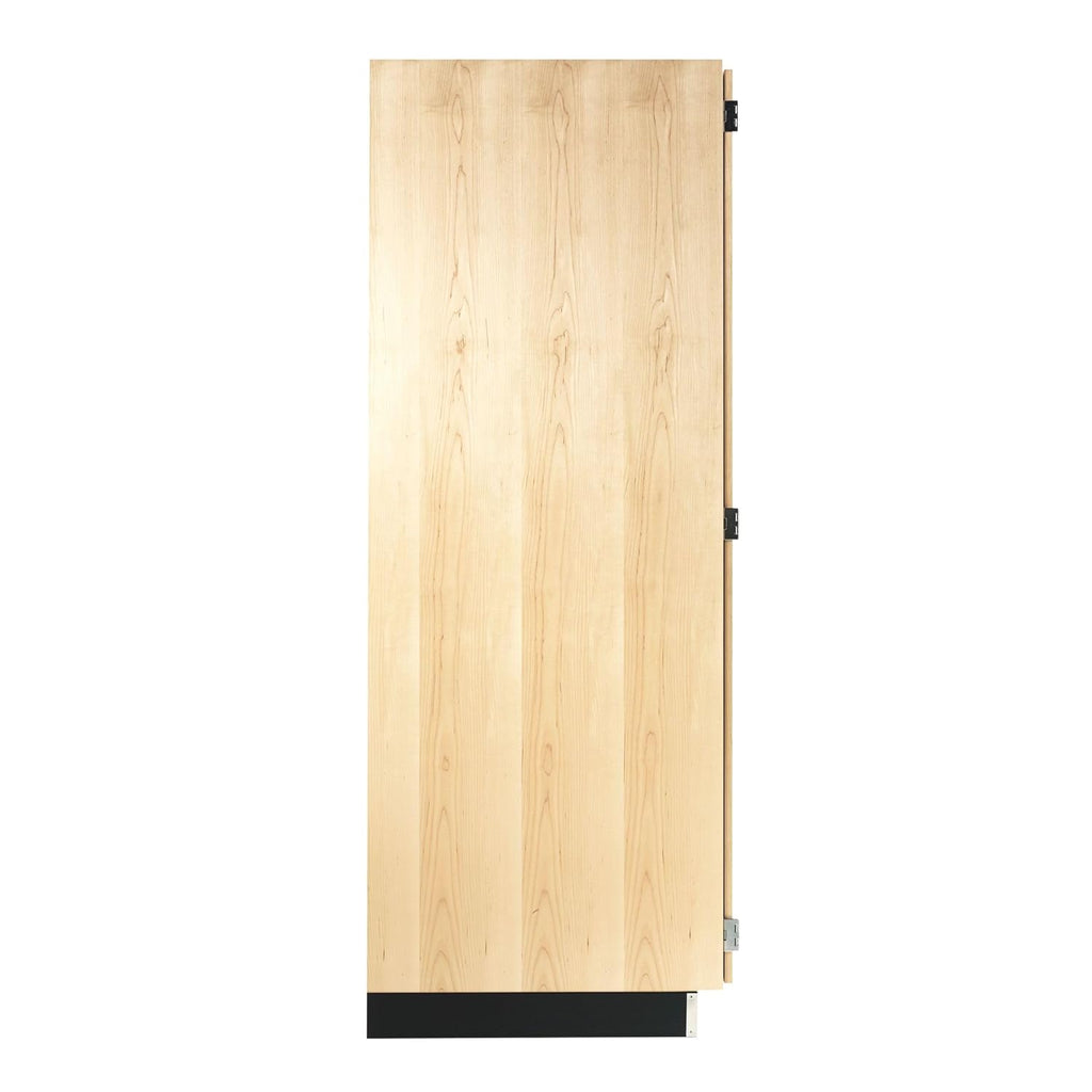 48"W x 30"D x 84"H Maple Storage Cabinet with 7 Drawers and Locking Double Doors V386