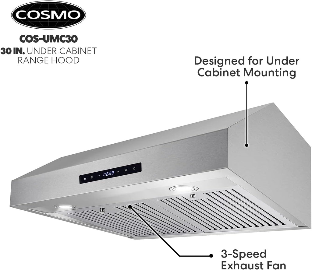 30 in. Ducted Under Cabinet Stainless Steel Range Hood I46141
