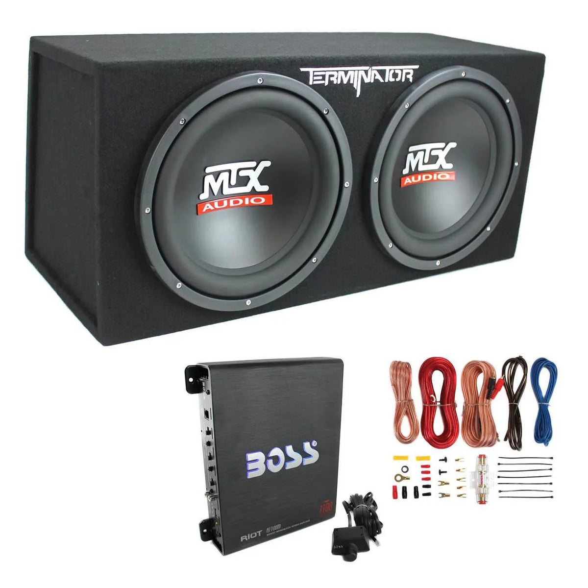 12" 1200W Car Subwoofer and 1100W Amplifier X6768