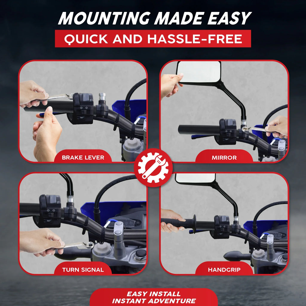 7/8 Inch Motorcycle Low-Rise Handlebar J592