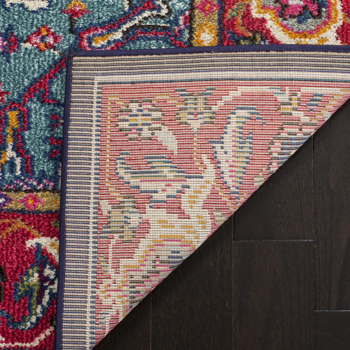 Red Turquoise 10' x 14' Area Rug Q48506