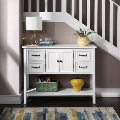 White Console Table L1849