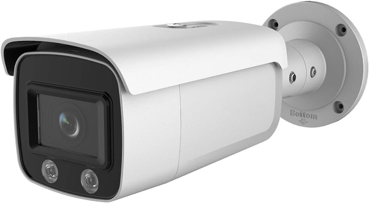 4MP Full Time Color PoE Outdoor IP Camera with 2.8mm Lens, 128GB Micro SD Card Slot, H.265+, IP67 Waterproof K60176