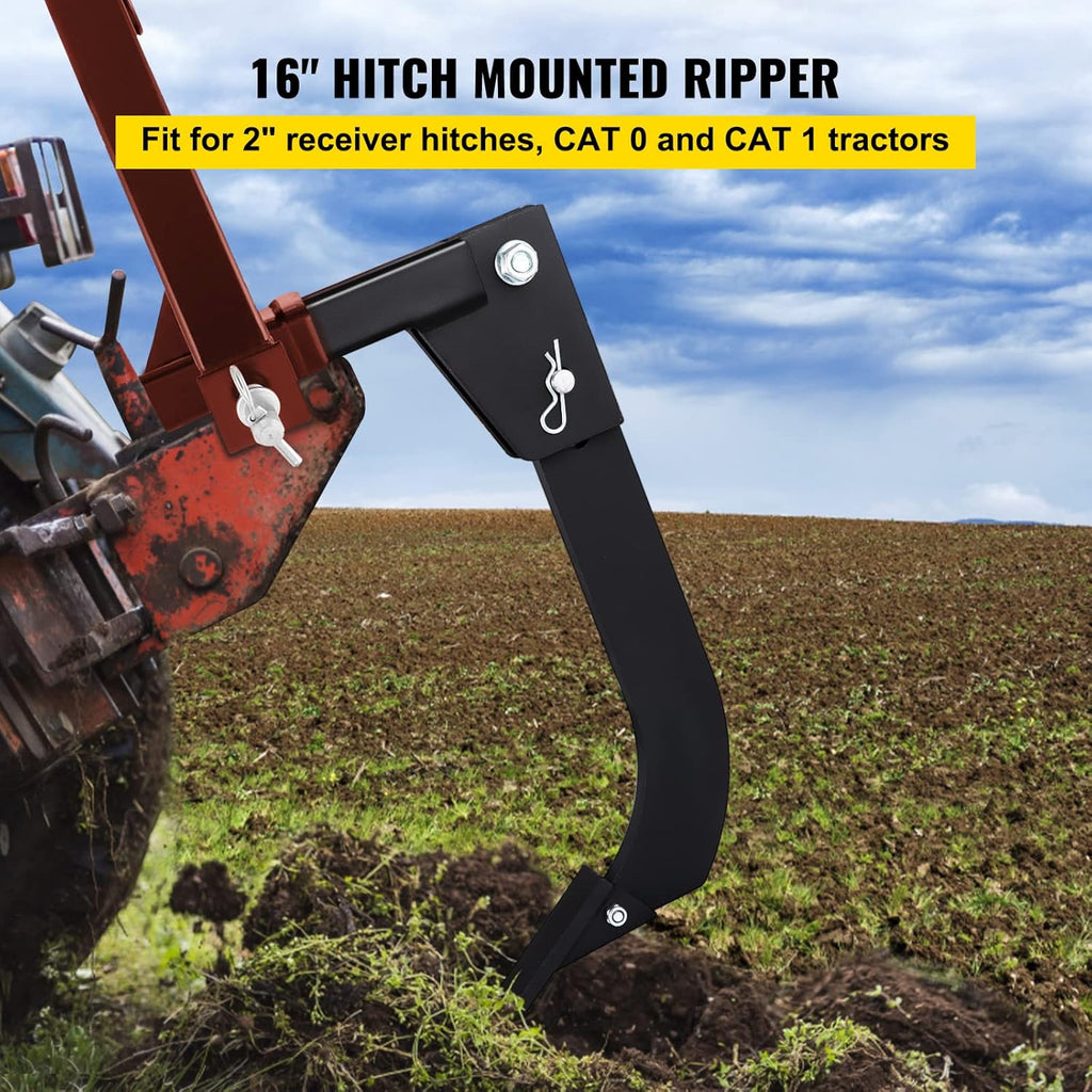 16" Shank Length Box Scraper Shank with 2 Locating Pins and 2 Plough Tips Z793