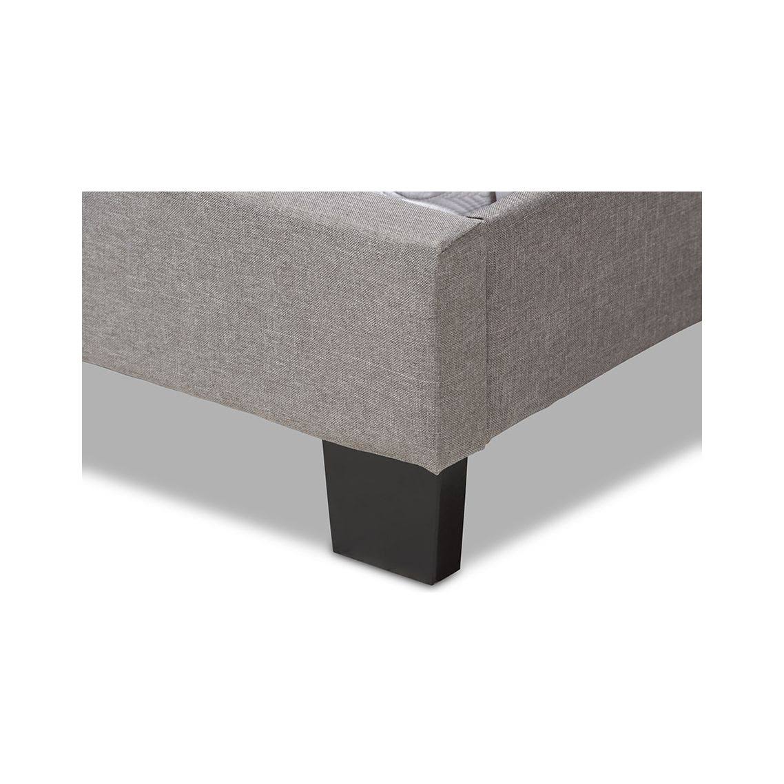 Light Grey Full Fabric Upholstered Bed T8288