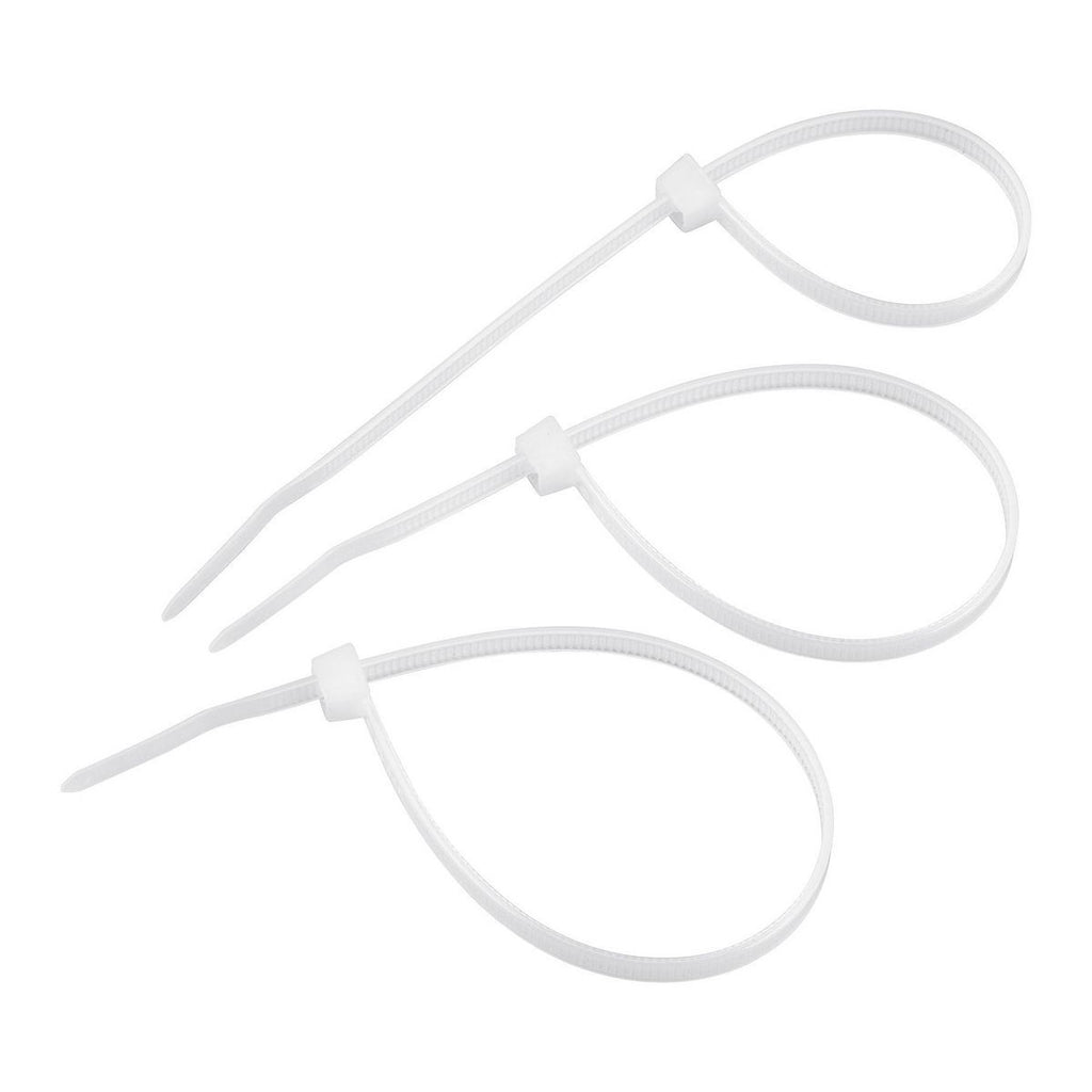 White 8 in. Cable Ties 100-Pack U625457
