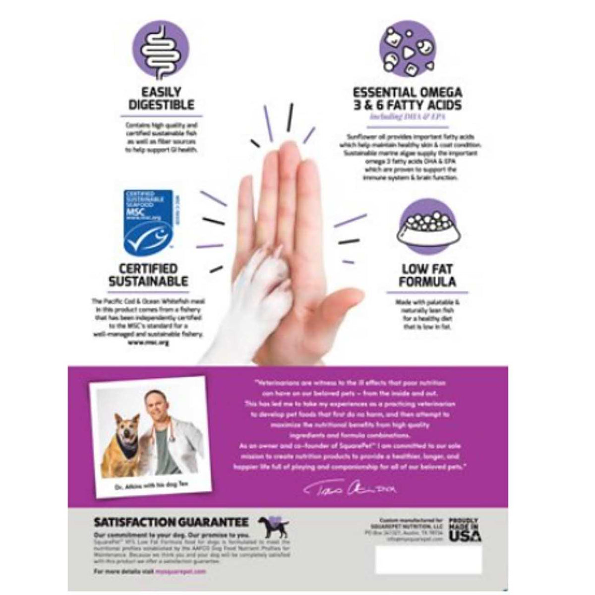 Low Fat Formula Dry Dog Food E5848