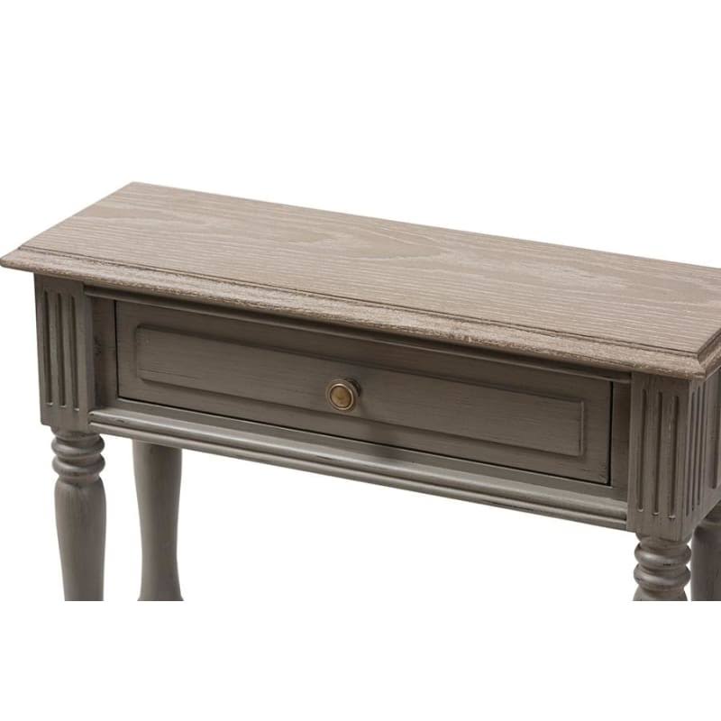 Brown Finished 1-Drawer Console Table Z710