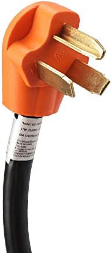3 Prong Dryer Cord, 30 Amp, 125V/250V, 10 Gauge, NEMA 10-30P to 10-30R, 25 Feet N1691