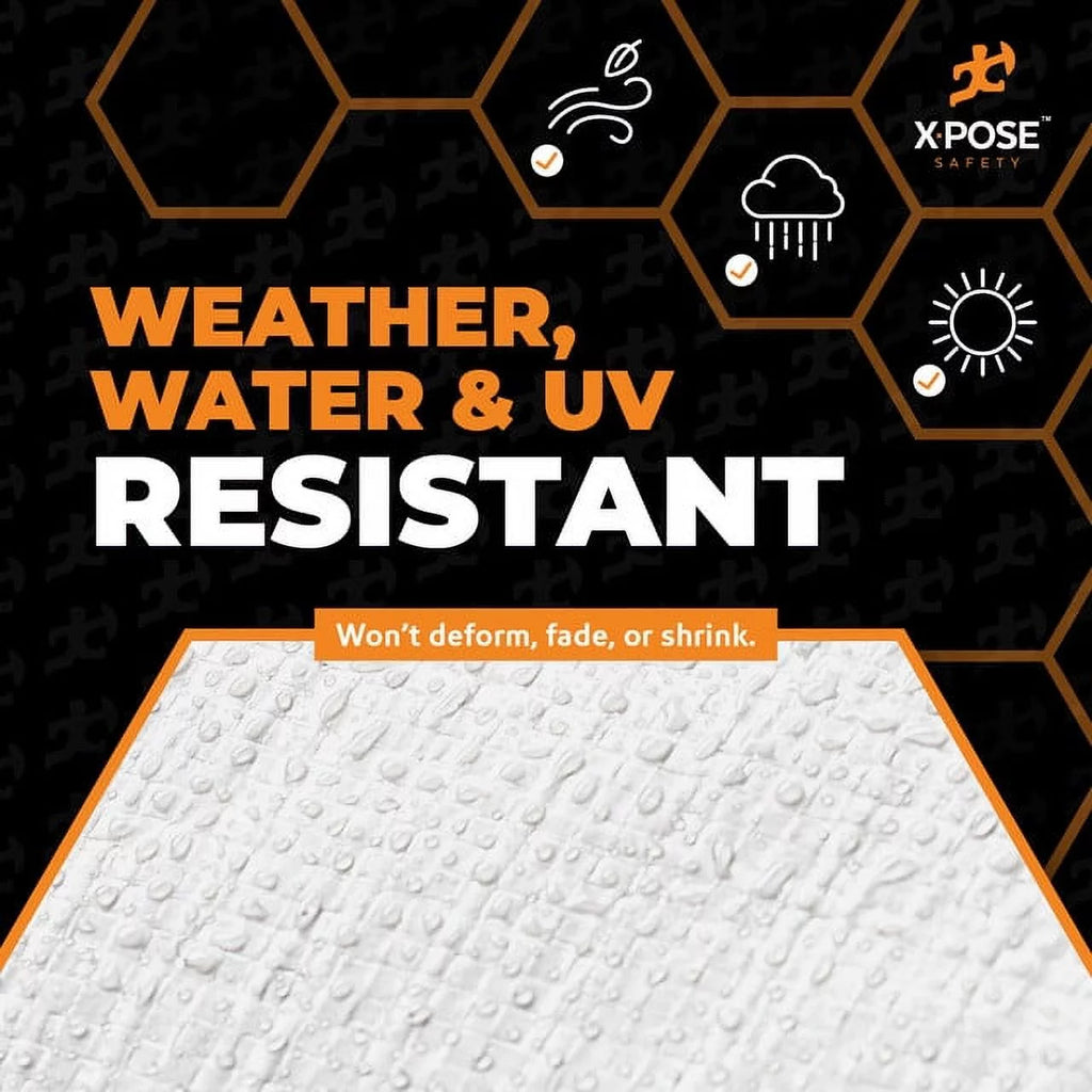 White Heavy Duty 10' x 20' Waterproof 12 Mil Poly Tarp U925