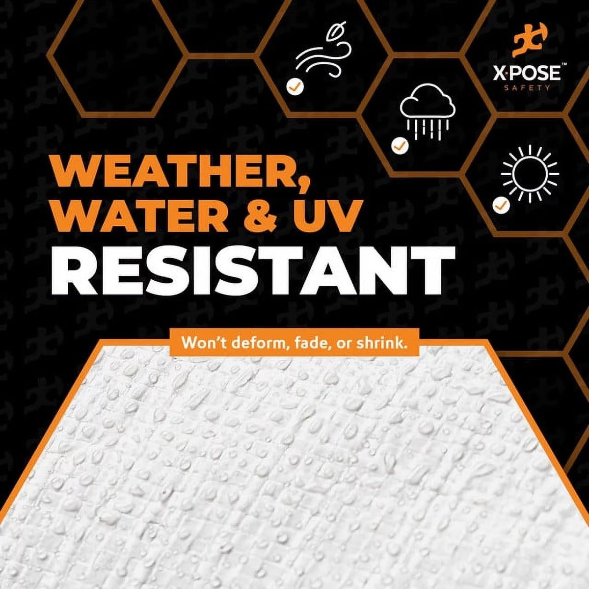 White Heavy Duty 10' x 20' Waterproof 12 Mil Poly Tarp U925
