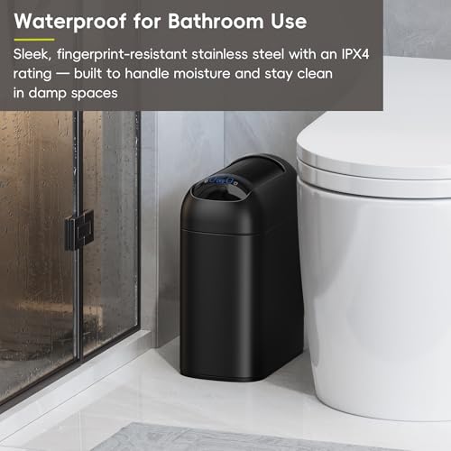 2.6 Gallon Slim Automatic Touchless Trash Can C342
