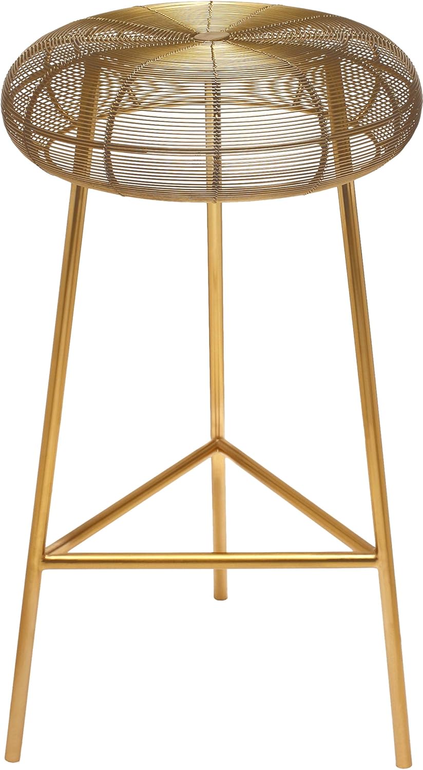Gold Counter Height Metal Stool U92592