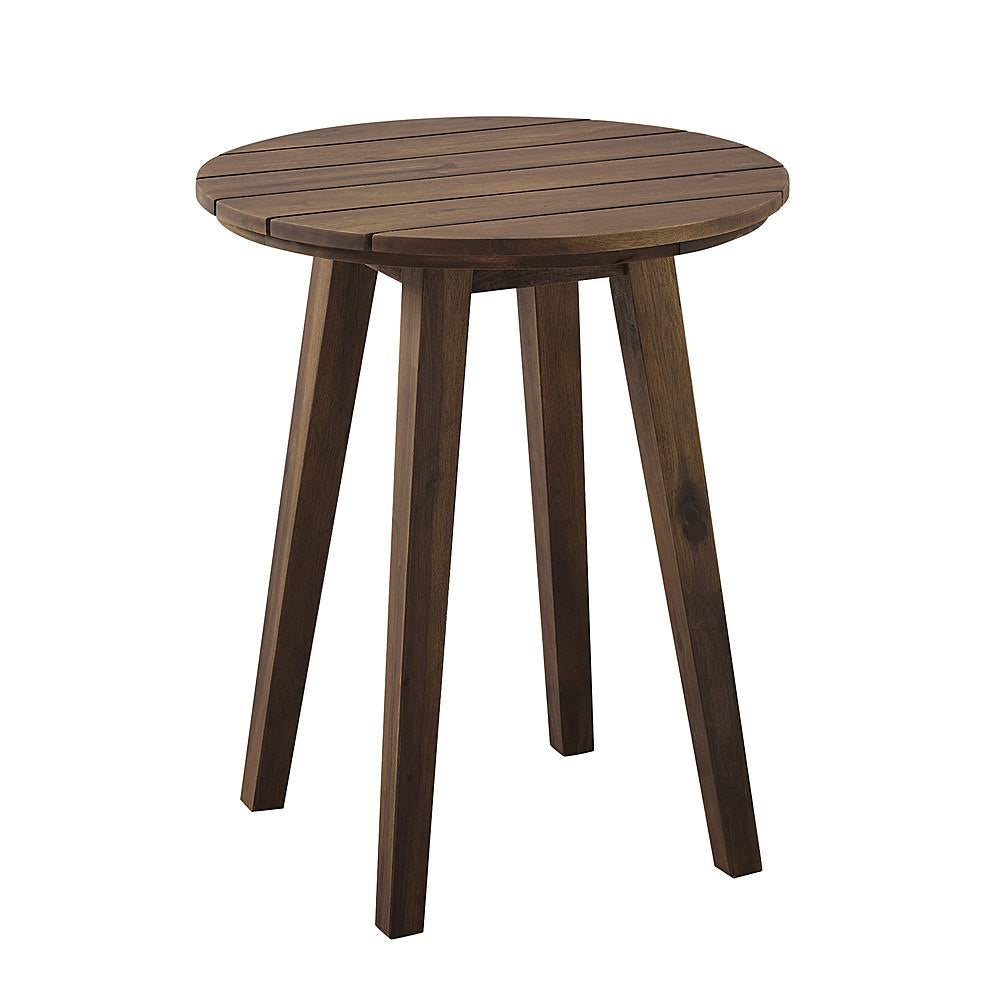 Dark Brown Acacia Wood Outdoor Side Table N428183