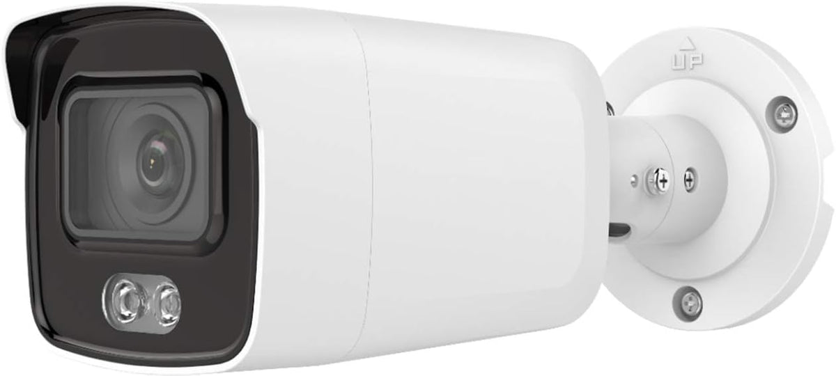 4MP Full Time Color PoE Outdoor IP Camera with 2.8mm Lens, 128GB Micro SD Card Slot, H.265+, IP67 Waterproof K60176