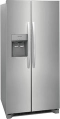 33 Freestanding Side by Side Refrigerator with 22.2 cu. ft. Capacity, 3 Glass Shelves, in Stainless Steel Q8500