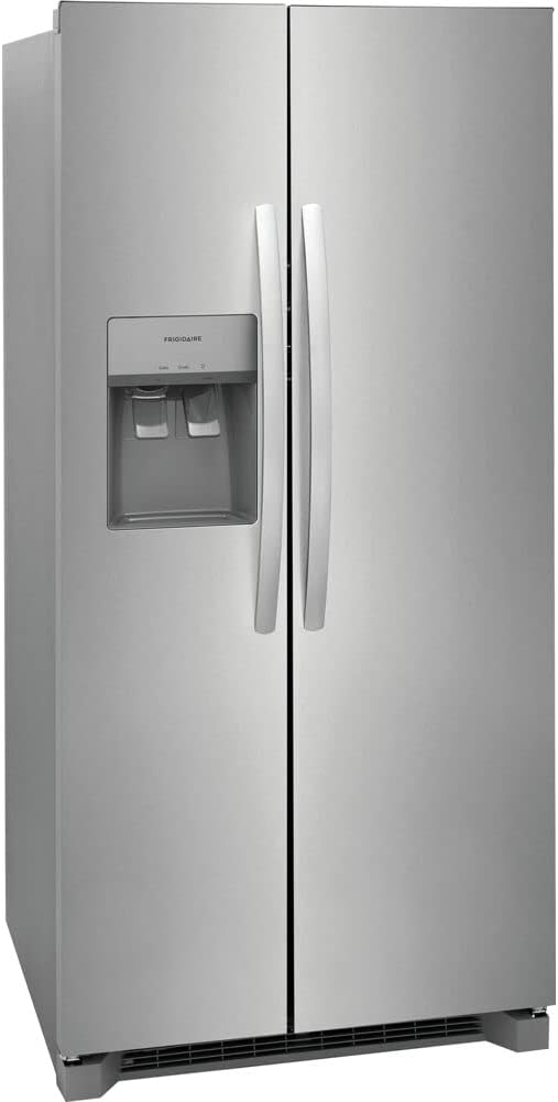 33 Freestanding Side by Side Refrigerator with 22.2 cu. ft. Capacity, 3 Glass Shelves, in Stainless Steel Q8500