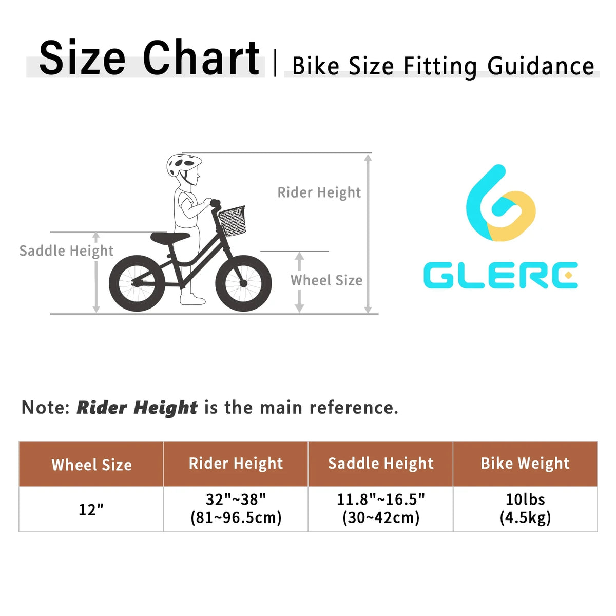 12 inch Kids Balance Bike with Basket H1700