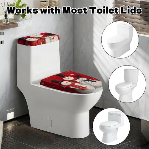 Christmas Toilet Lid Cover, Washable Toilet Seat Cover, Toilet Tank Protector C6142
