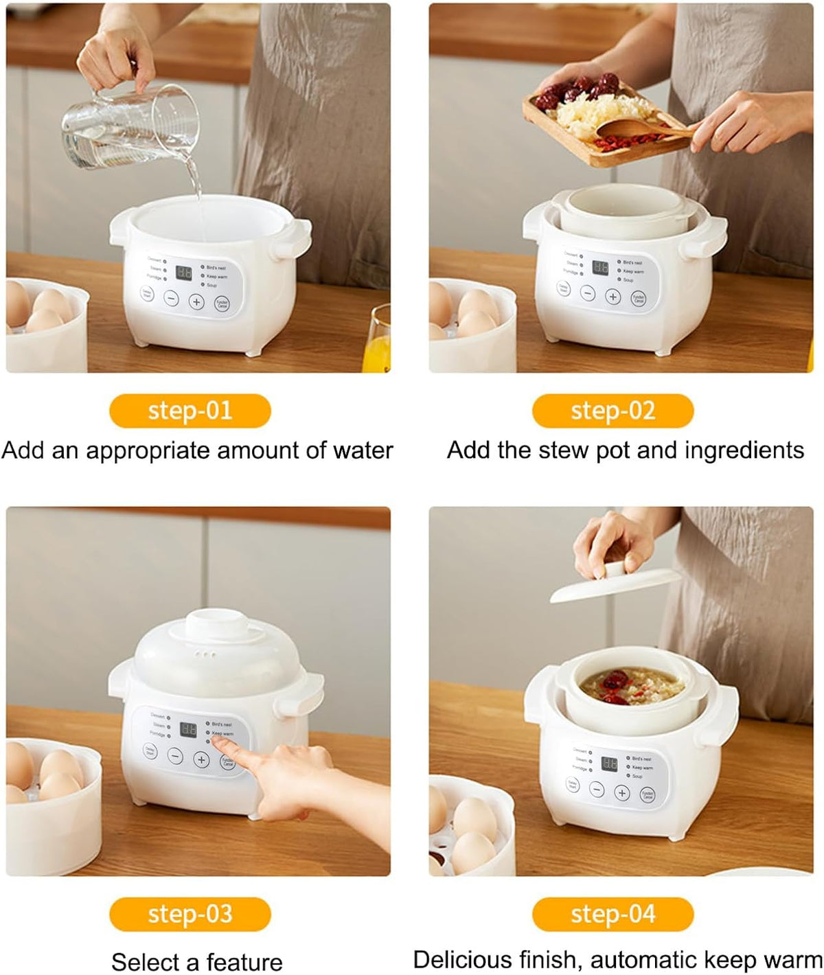 Mini Ceramic Stew Cooker W35022