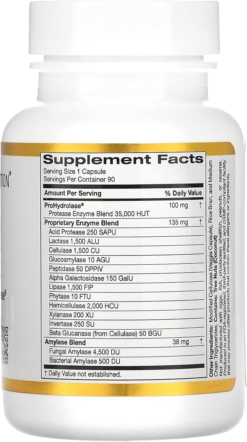 90 Veggie Capsules Digestive Enzymes C863787