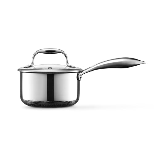1-Quart Nonstick Saucepan with Tempered Glass Lid Q275494