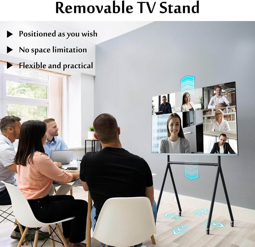 TV Easel Stand 37"-70" inch Adjustable with Wheels J8656