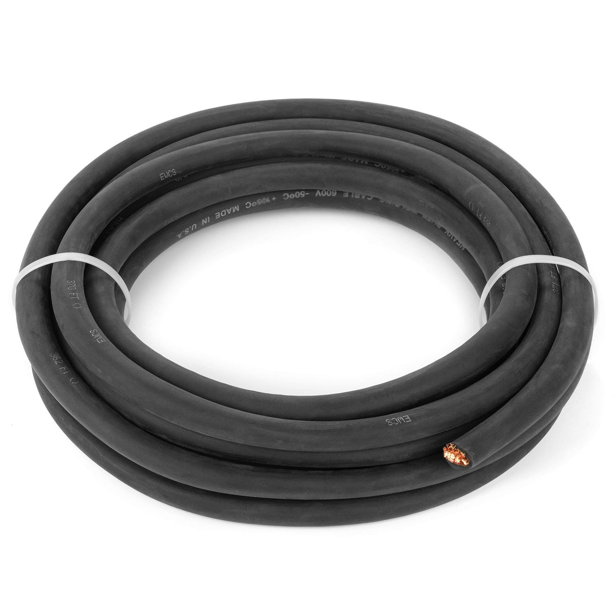 2/0 Gauge Welding Cable 600 Volt Black 25 Feet Q5139